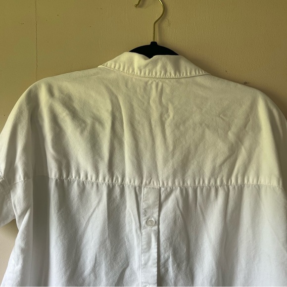 Madewell Courier Button-Back Top in Pure White Women's XS - Picture 9 of 12